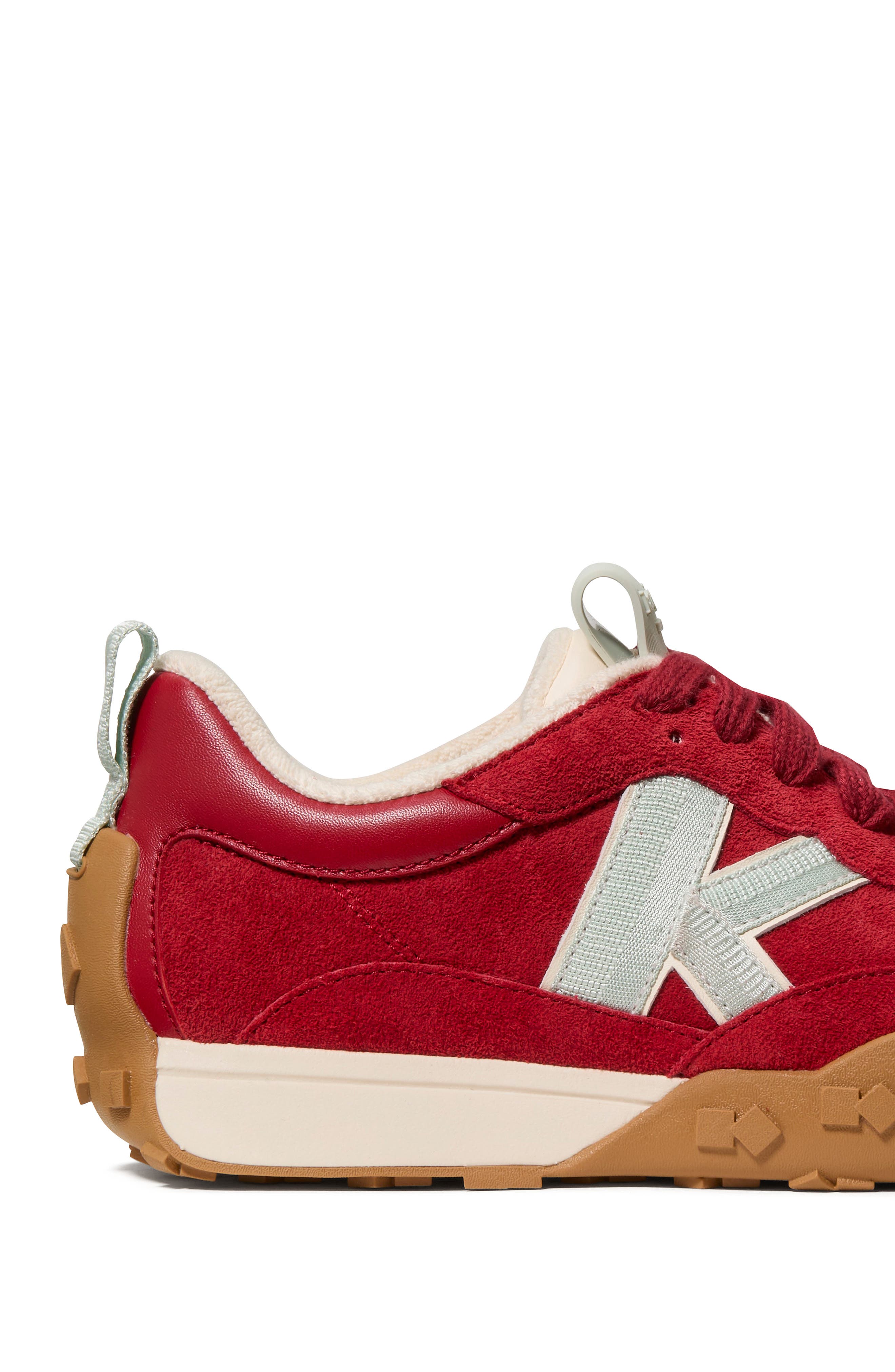 Kate Spade New York k as in kate runner sneaker, Alternate, color, Dark Scarlet