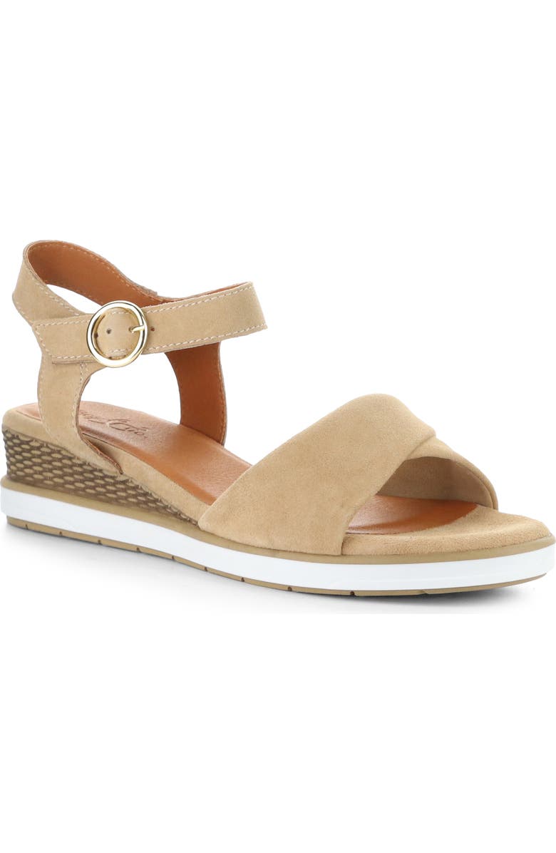 Bos. & Co. Avon Platform Wedge Sandal, Main, color, Almondine