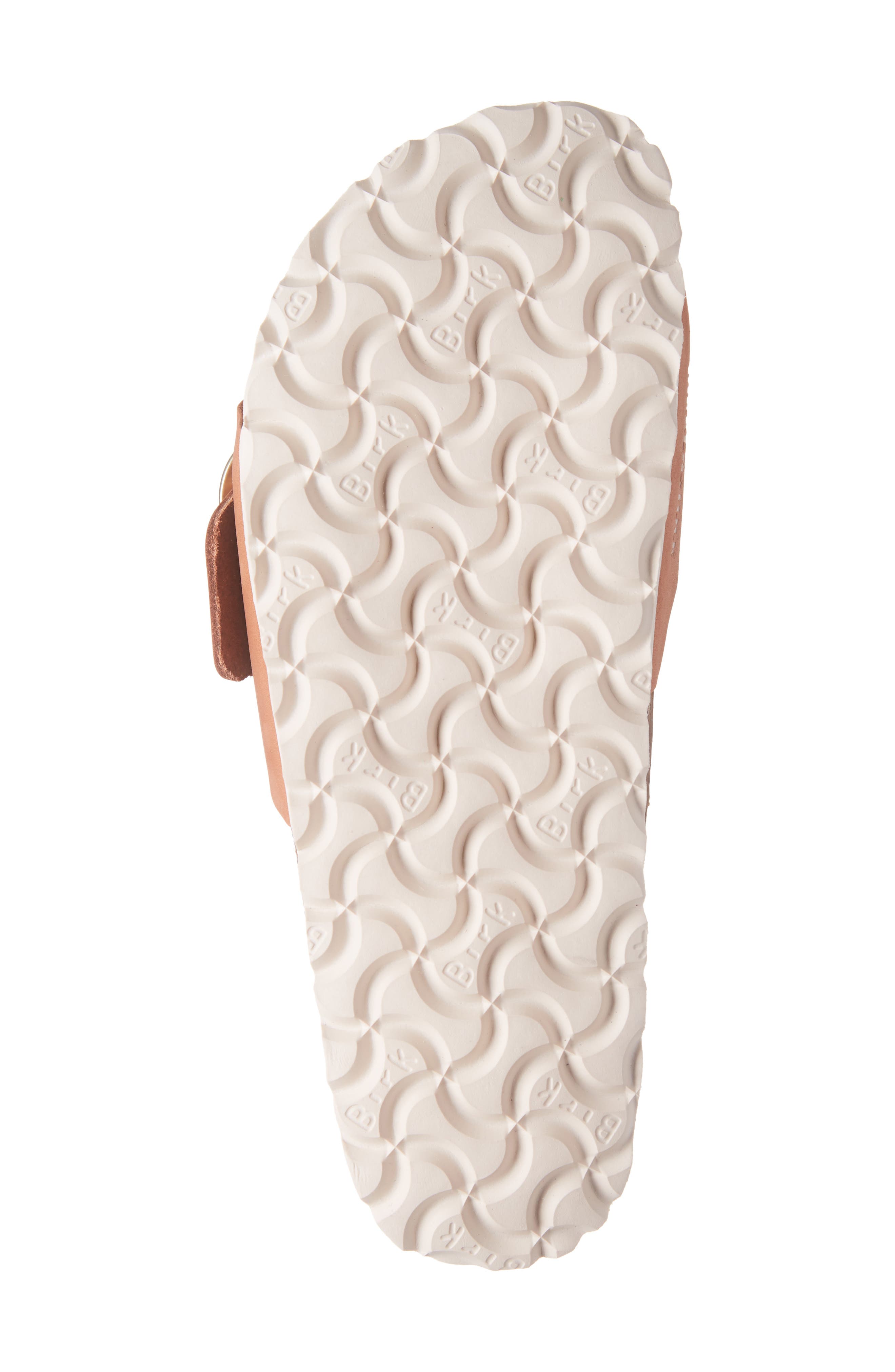 Madrid Hex Slide Sandal, Alternate, color, BRANDY NUBUCK LEATHER