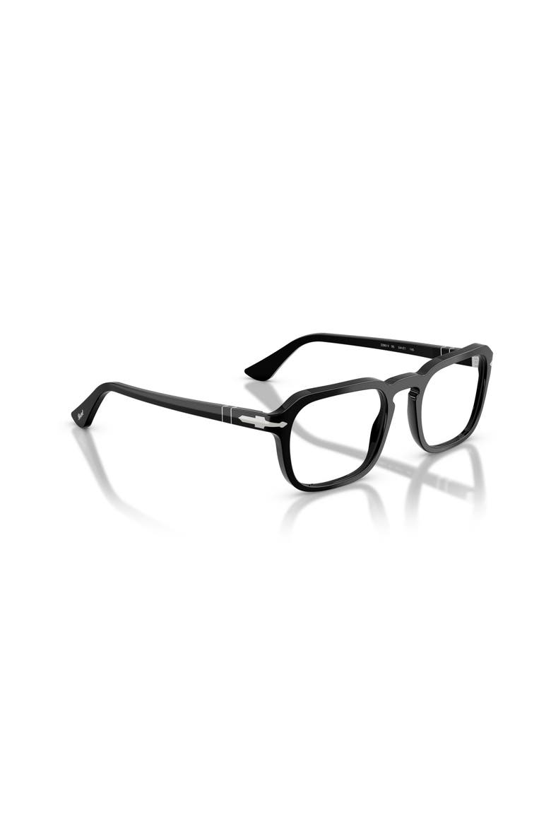 52mm Square optical glasses, Alternate, color, Black