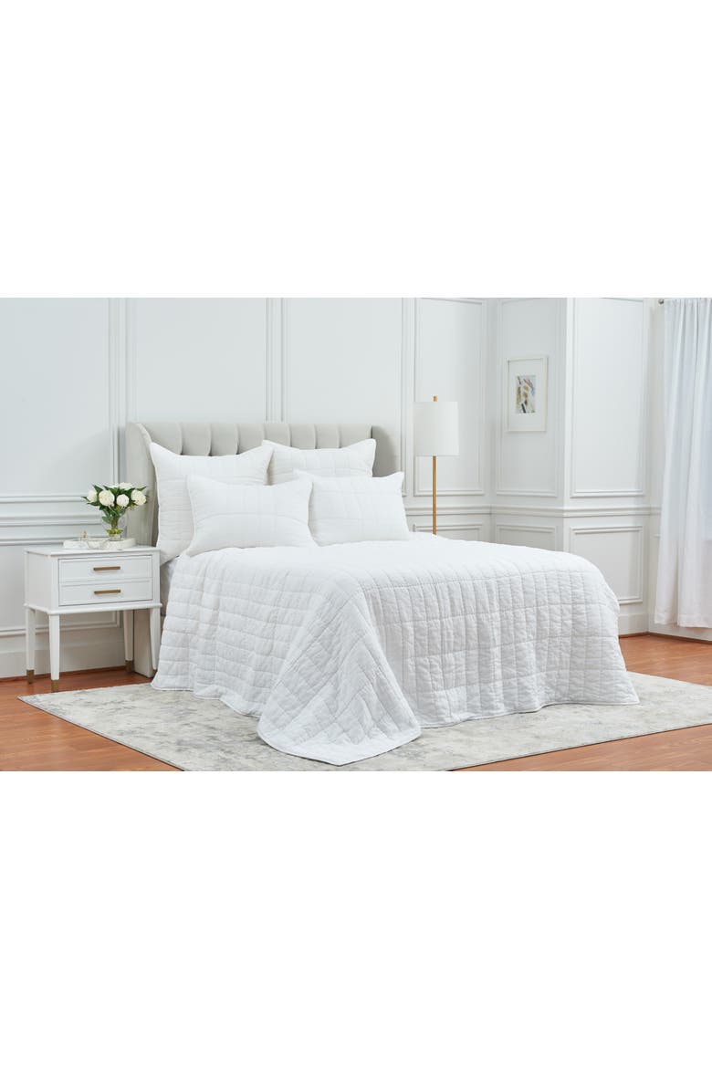 Odine Dove Standard Sham Decor, Alternate, color, White