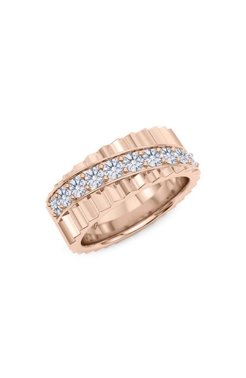 Hautecarat Diagonal Fluted Lab Grown Diamond Ring