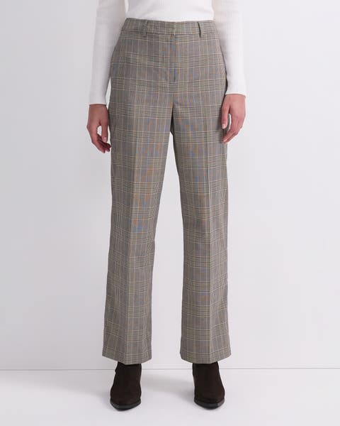 Chelsea High-Rise Check Trousers