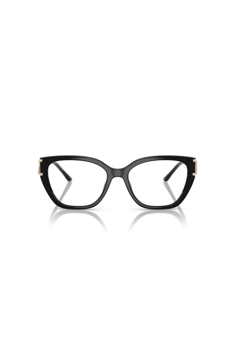 54mm Square optical glasses, Alternate, color, Black