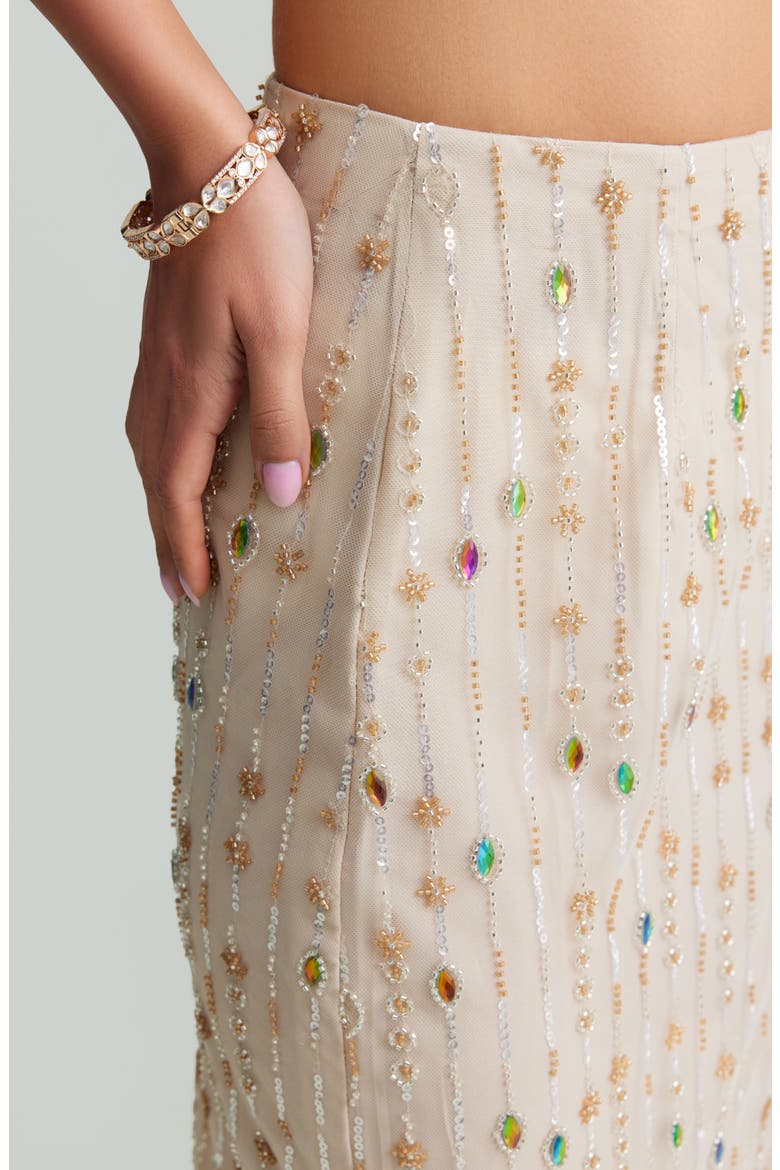 Isha Maxi Skirt, Alternate, color, IVORY