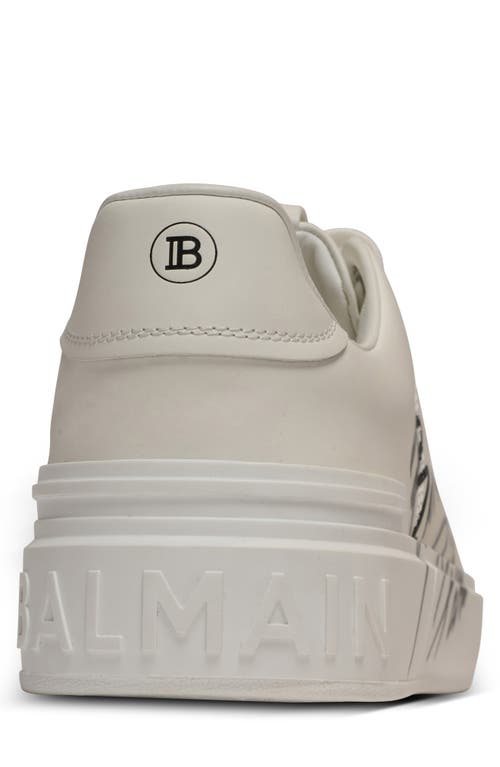 Balmain B-court Low-top Sneakers In White