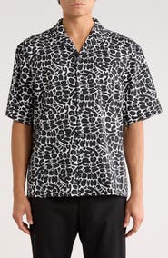 HUGO Eligino Button-Up Resort Shirt