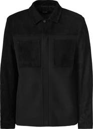 Mackage Wylder Mixed Media Shirt Jacket