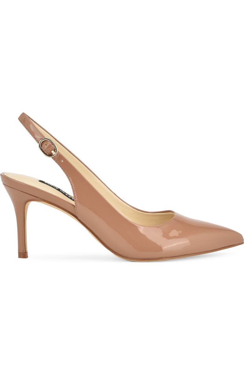 Nine West Menora Slingback Pointed Toe Pump, Alternate, color, Medium Natural