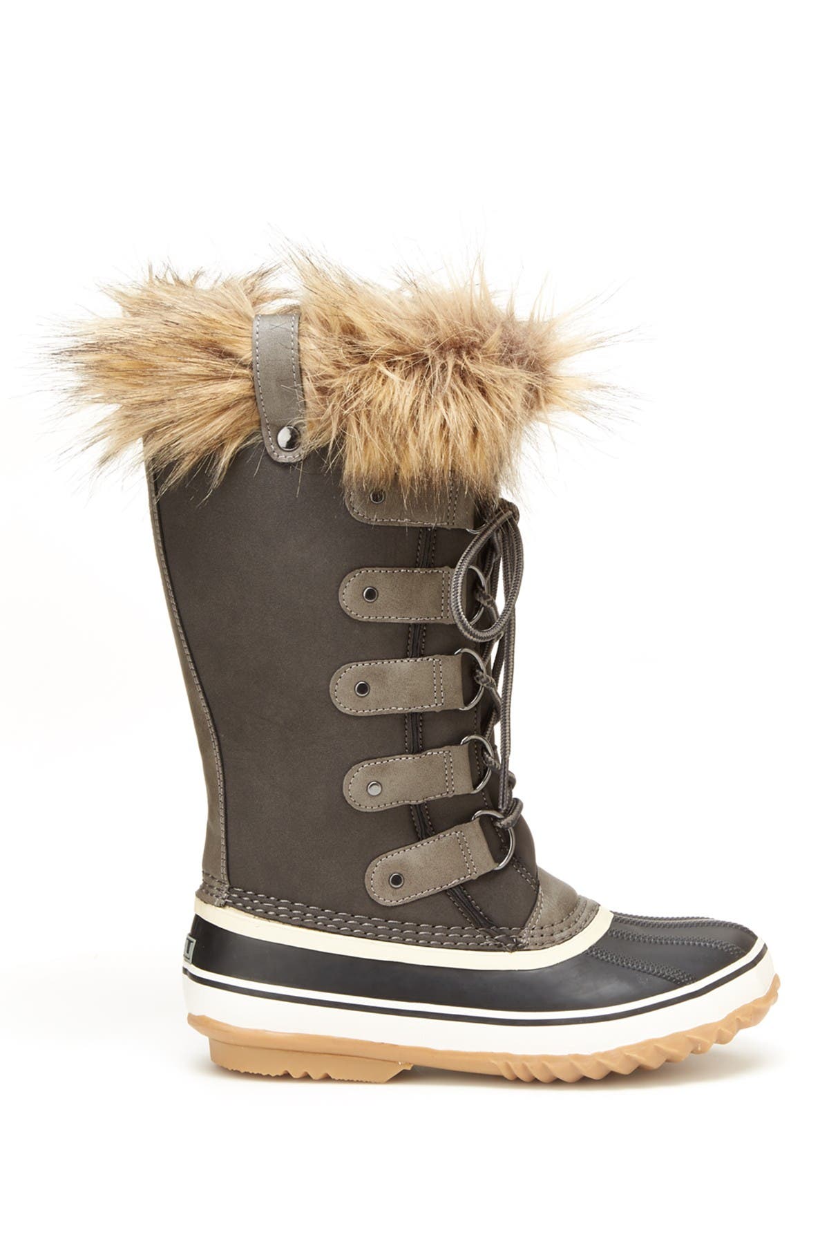 JBU Ella Waterproof Faux Fur Trim Boot, Main, color, 