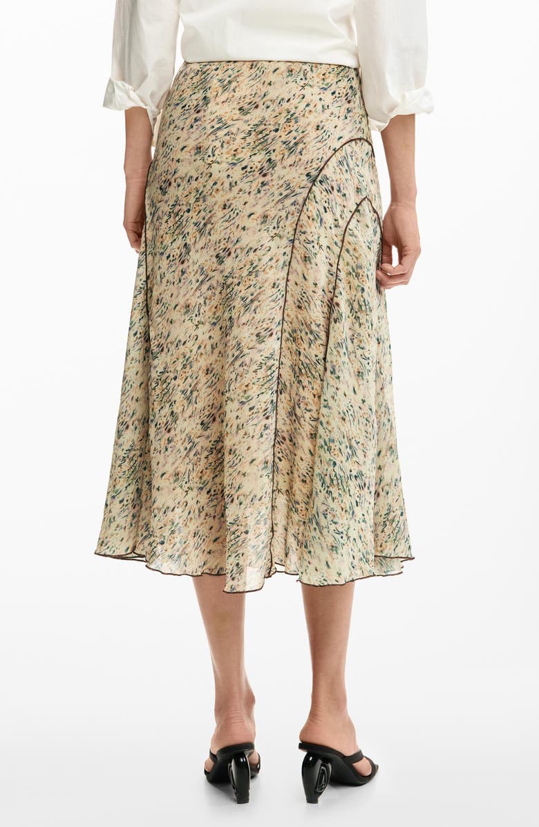 Desigual Abstract Print Midi Skirt, Alternate, color, 