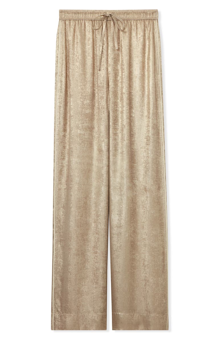 ST. JOHN Metallic Pull-On Pants, Alternate, color,