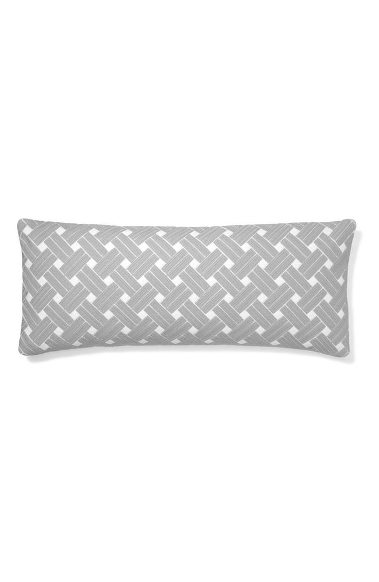 Boll & Branch Basket Weave Oversize Lumbar Pillow Cover & Insert, Main, color, 