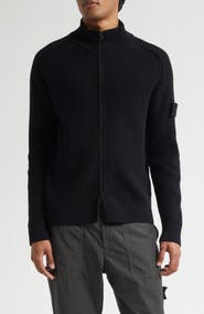 Stone Island Ghost Virgin Wool Zip Cardigan