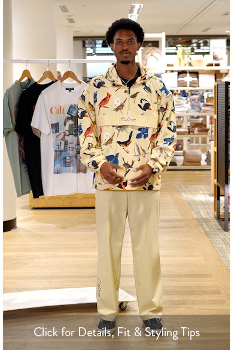Birds of Georgia Print Ridge Quarter Zip Anorak Jacket video