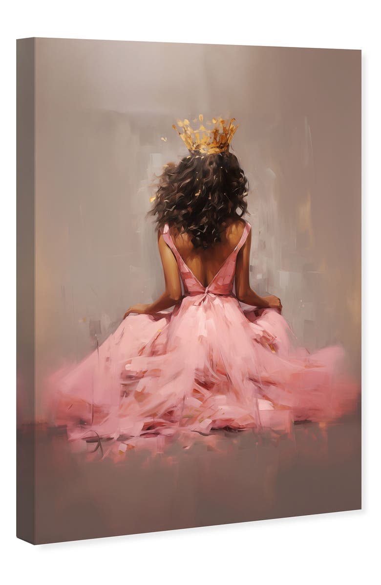Wynwood Studio Princess In Pink Canvas Wall Art, Alternate, color, Pink