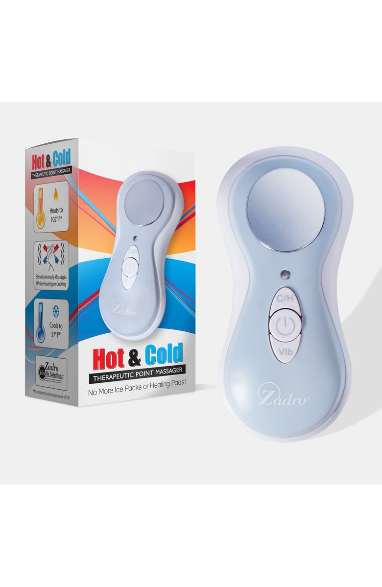 Zadro Handheld Hot & Cold Massager, Alternate, color, Blue/White