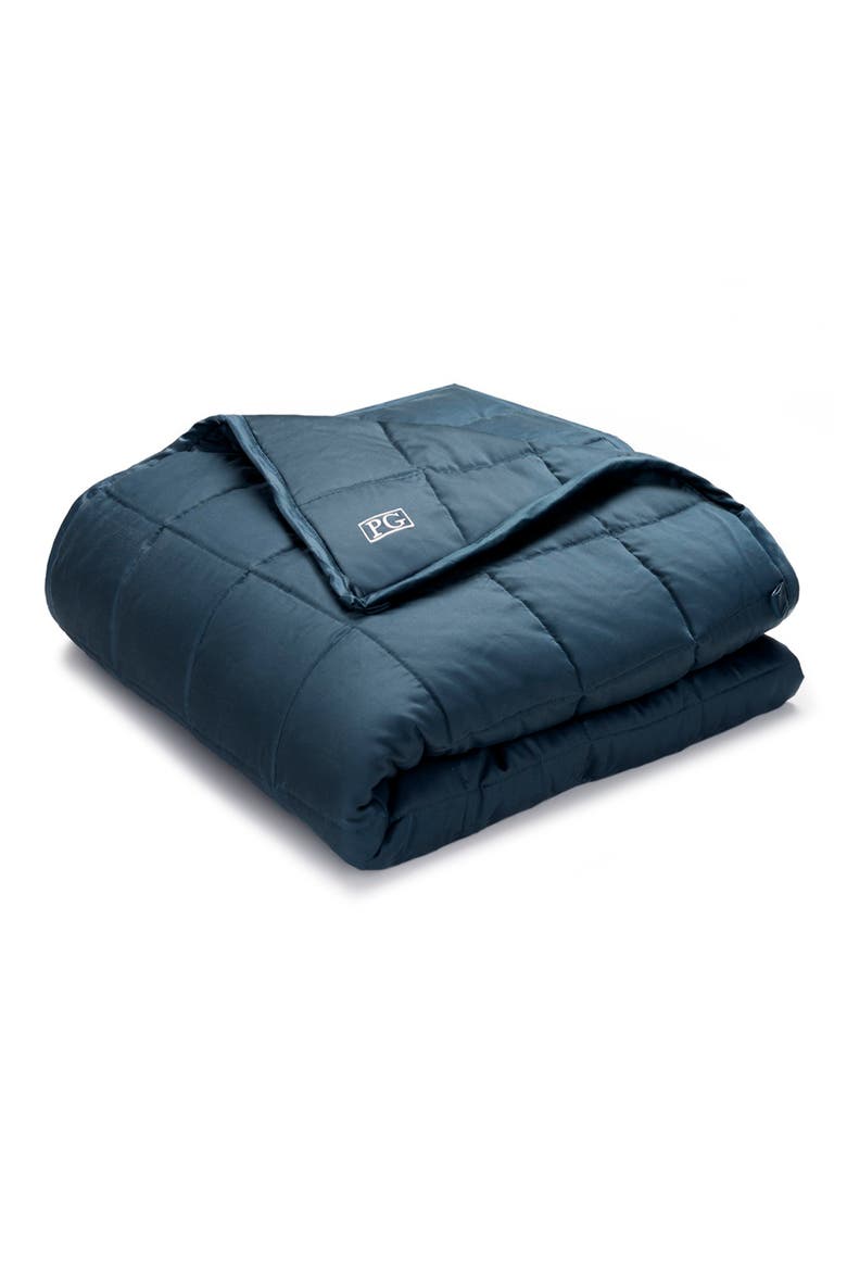 400 Thread Count Tencel® Weighted Blanket, Main, color, NAVY