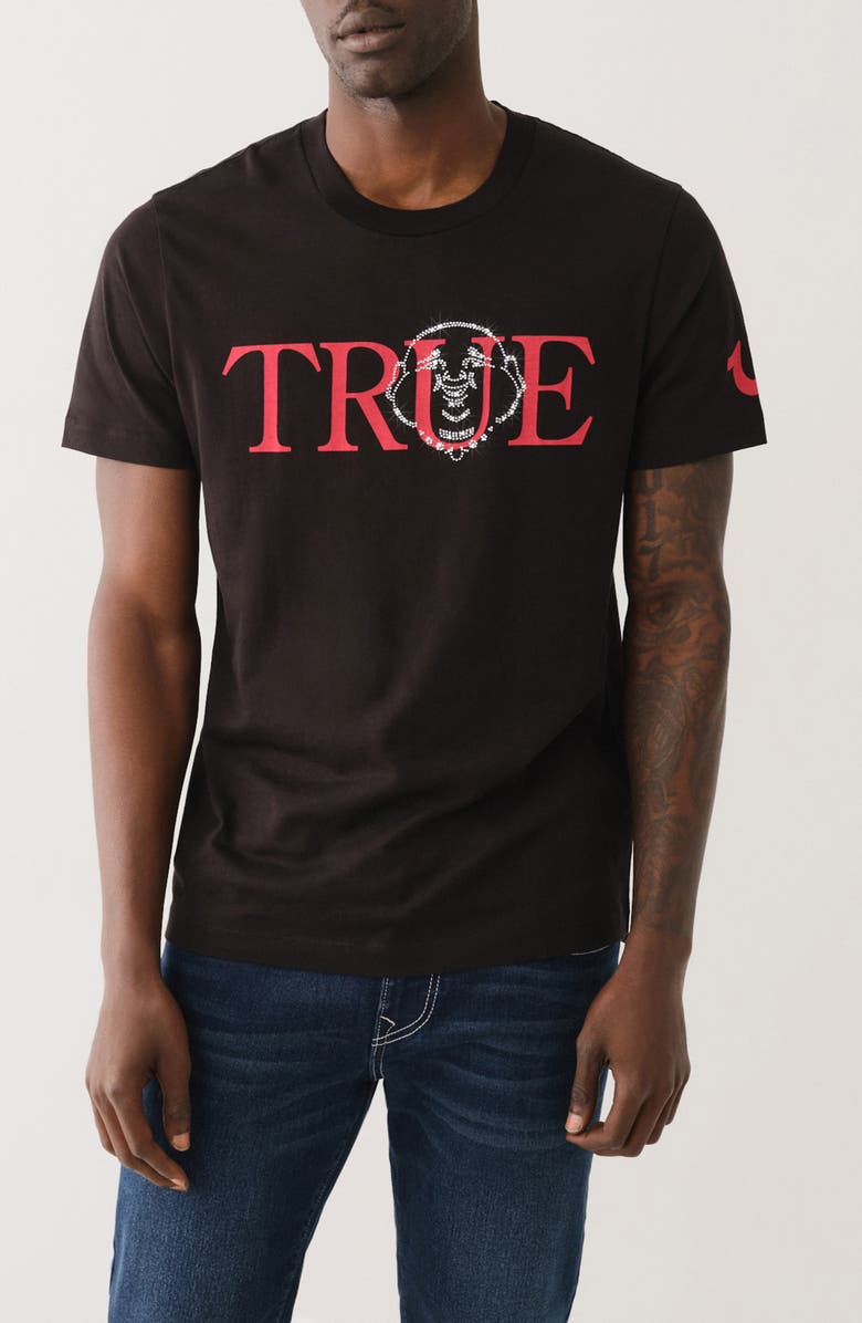 True Religion Cotton Graphic T-Shirt, Main, color, 