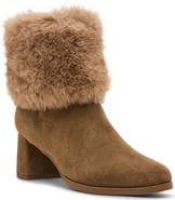 Blondo Hinata Water Resistant Faux Fur Leather Bootie