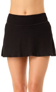 Anne Cole Women
s Live In Color Textured Skirted Swim Bottom