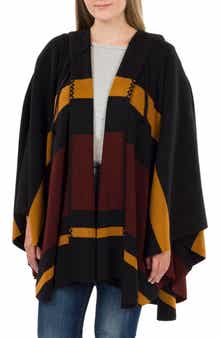 Patricia Nash Stripe Hooded Ruana