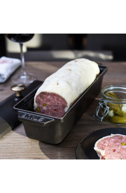 Staub Enameled Cast Iron Large Terrine In Black