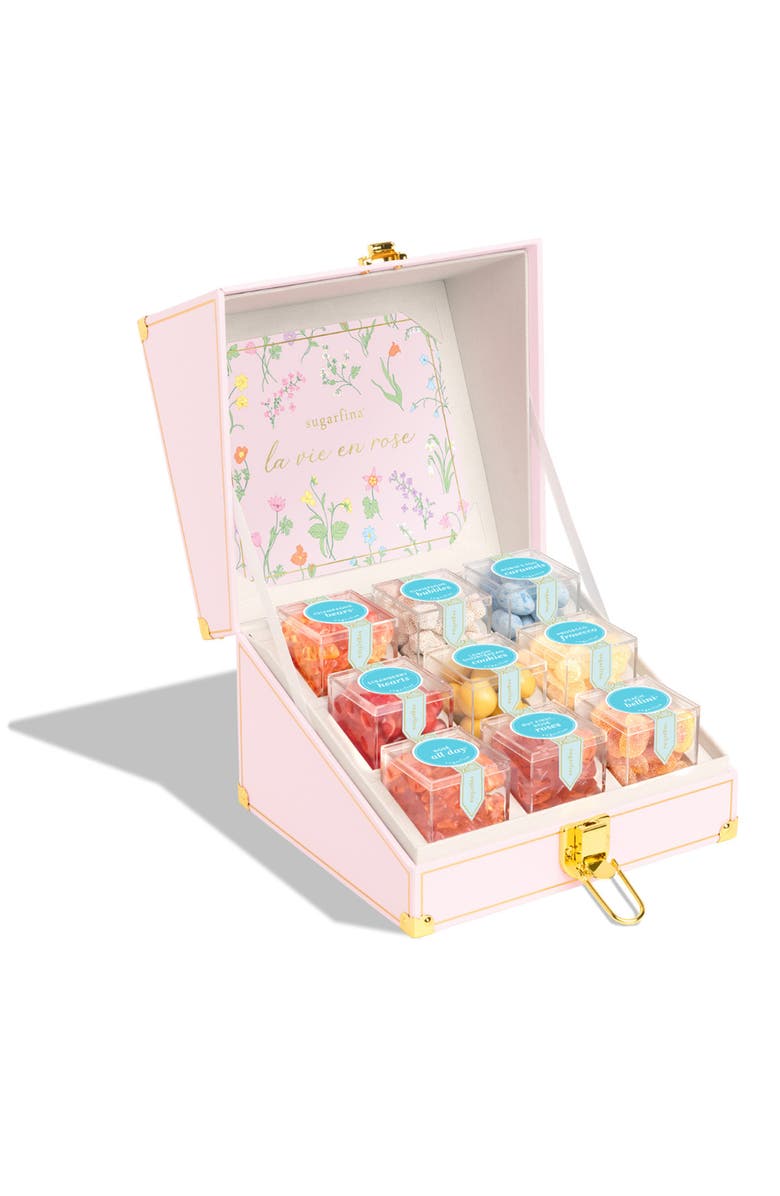sugarfina La Vie En Rose 9-Piece Mini Candy Trunk, Alternate, color, 