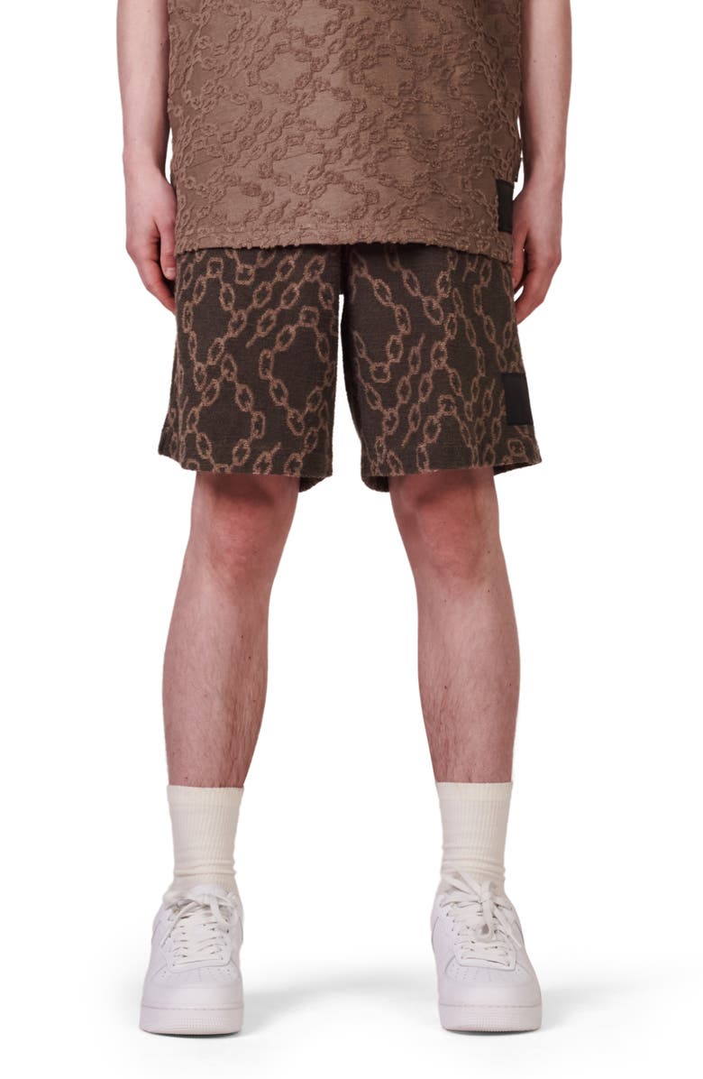 PURPLE BRAND Terry Cloth Sweat Shorts, Main, color, 