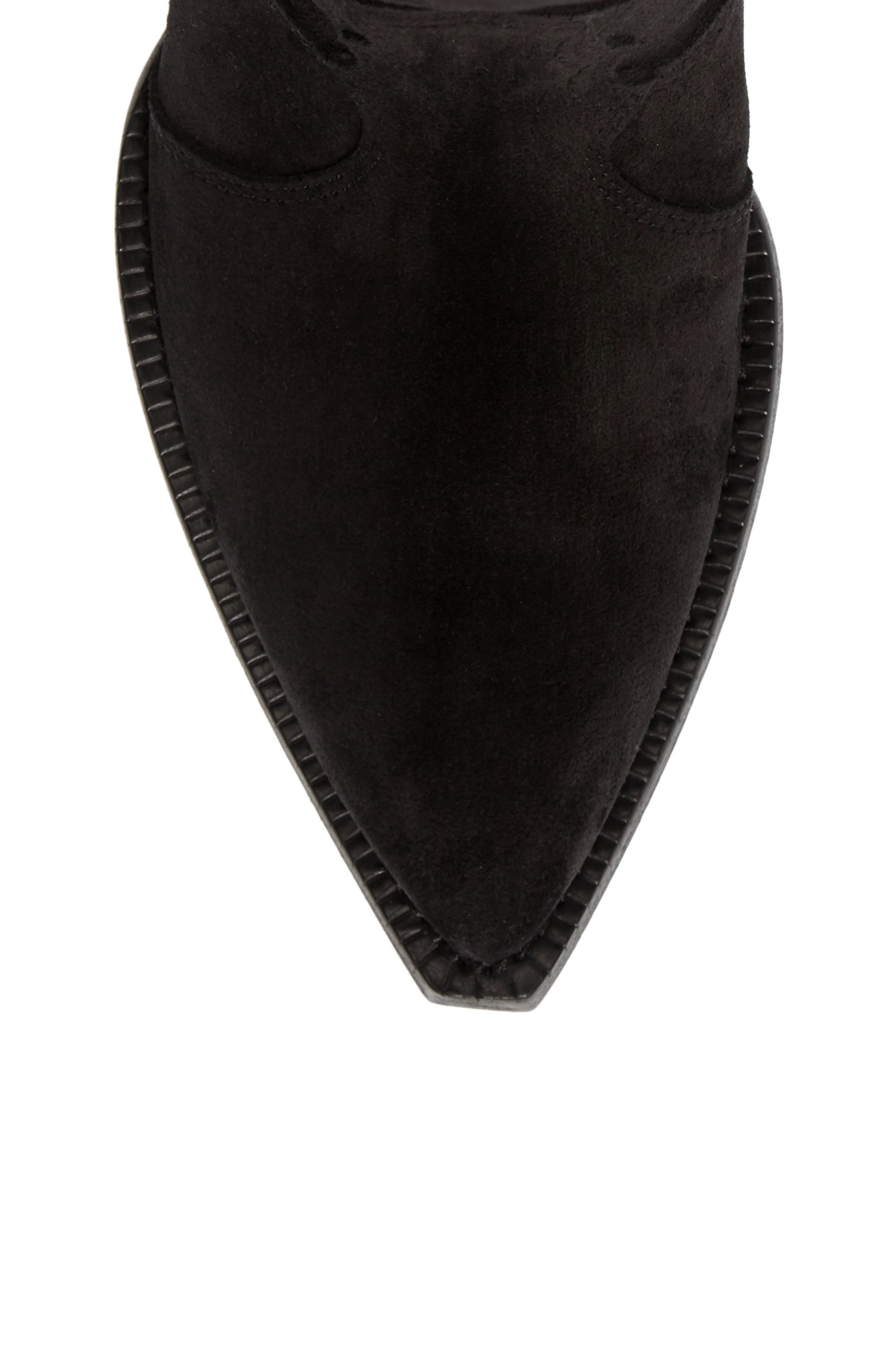 Saint Laurent Houston Suede Cowboy Boot, Alternate, color, 