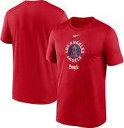 Nike Men's Nike Red Los Angeles Angels City Connect Logo T-Shirt