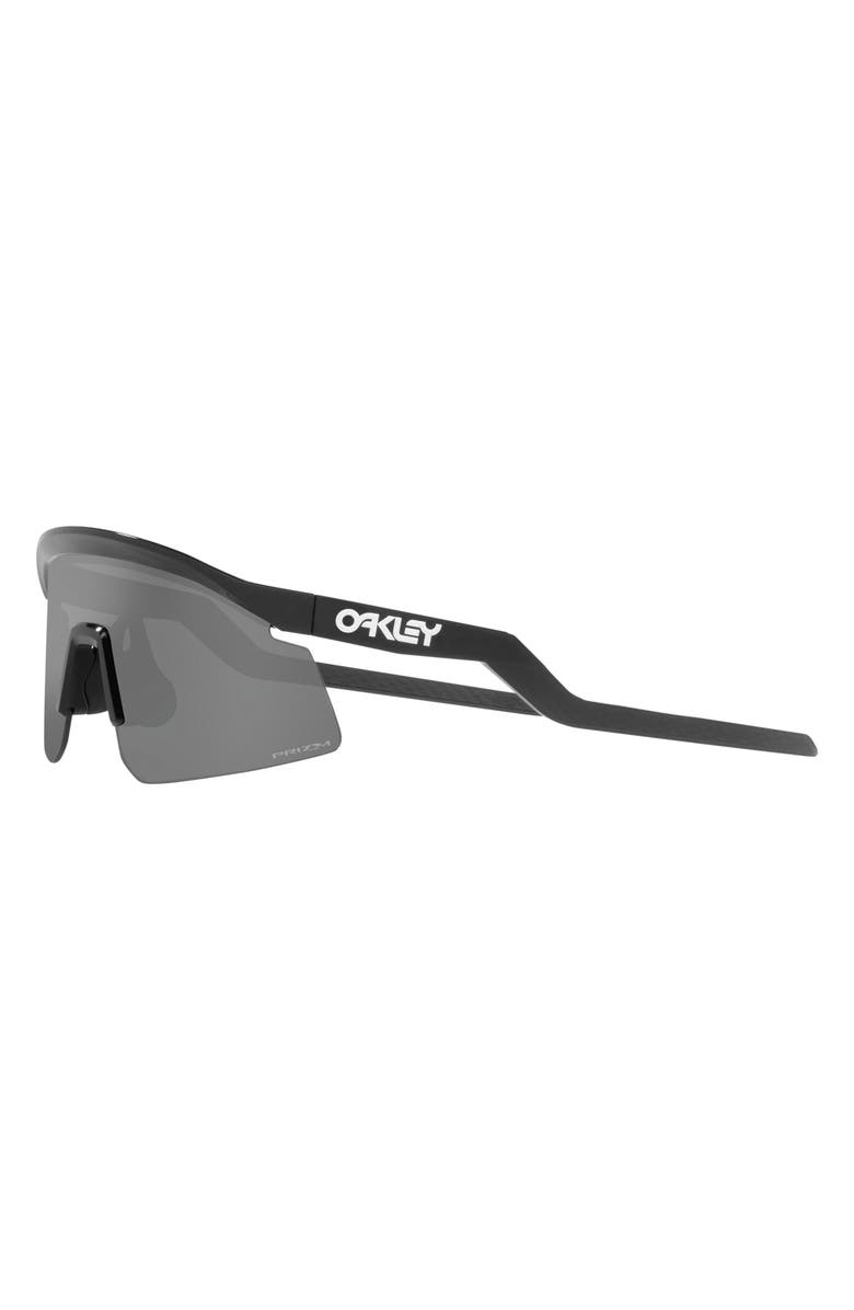 Oakley Hydra 37mm Prizm<sup>™</sup> Semirimless Wrap Shield Sunglasses, Alternate, color, Black