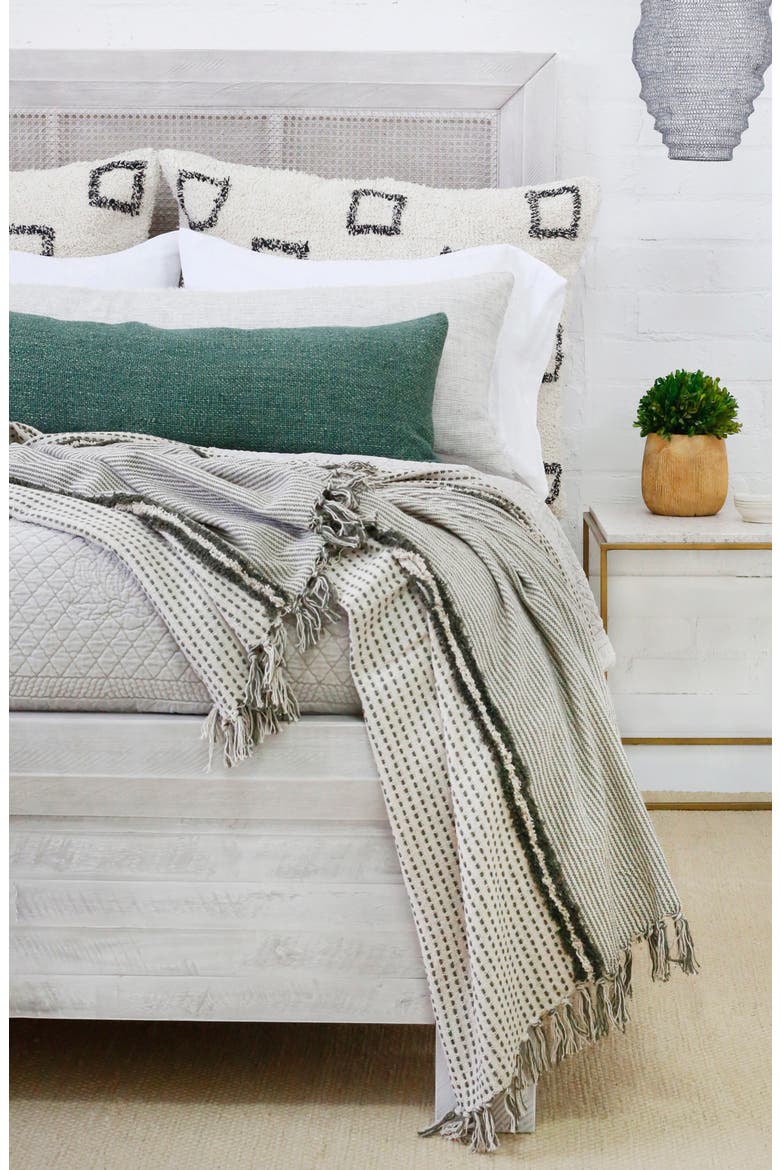 Bowie Big Accent Pillow, Alternate, color, IVORY/ GREY