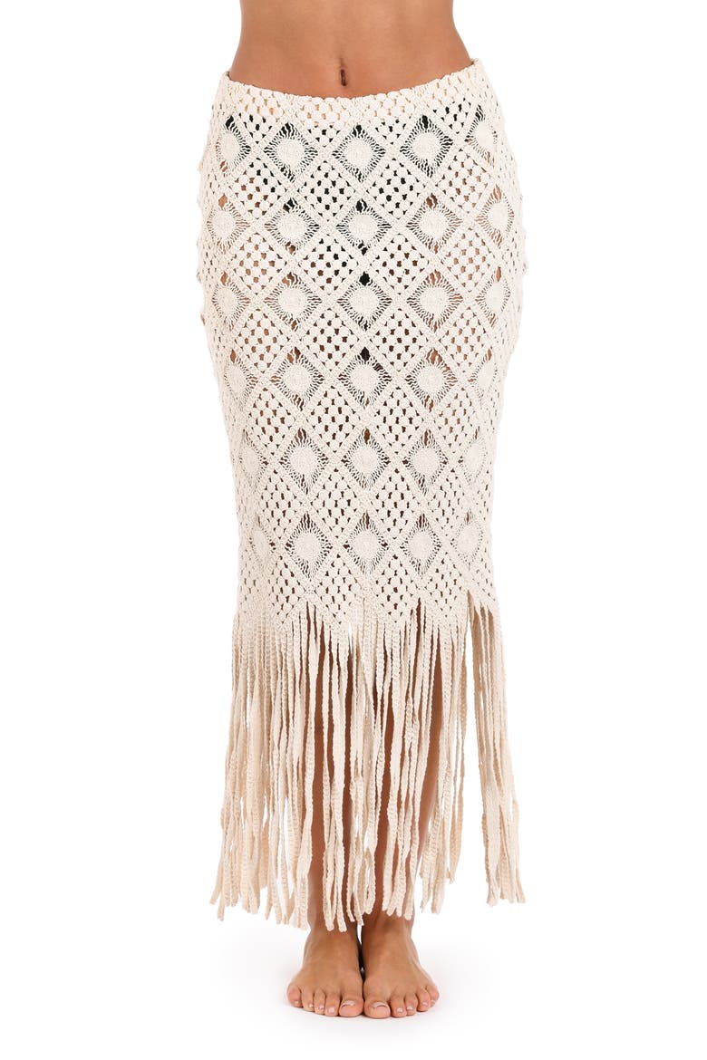 Marjorie Diamond Crochet Cover-Up Skirt, Main, color, NATURAL