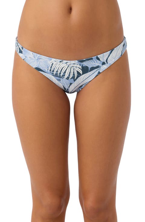 Palmetto Floral Stripe Rockley Bikini Bottoms