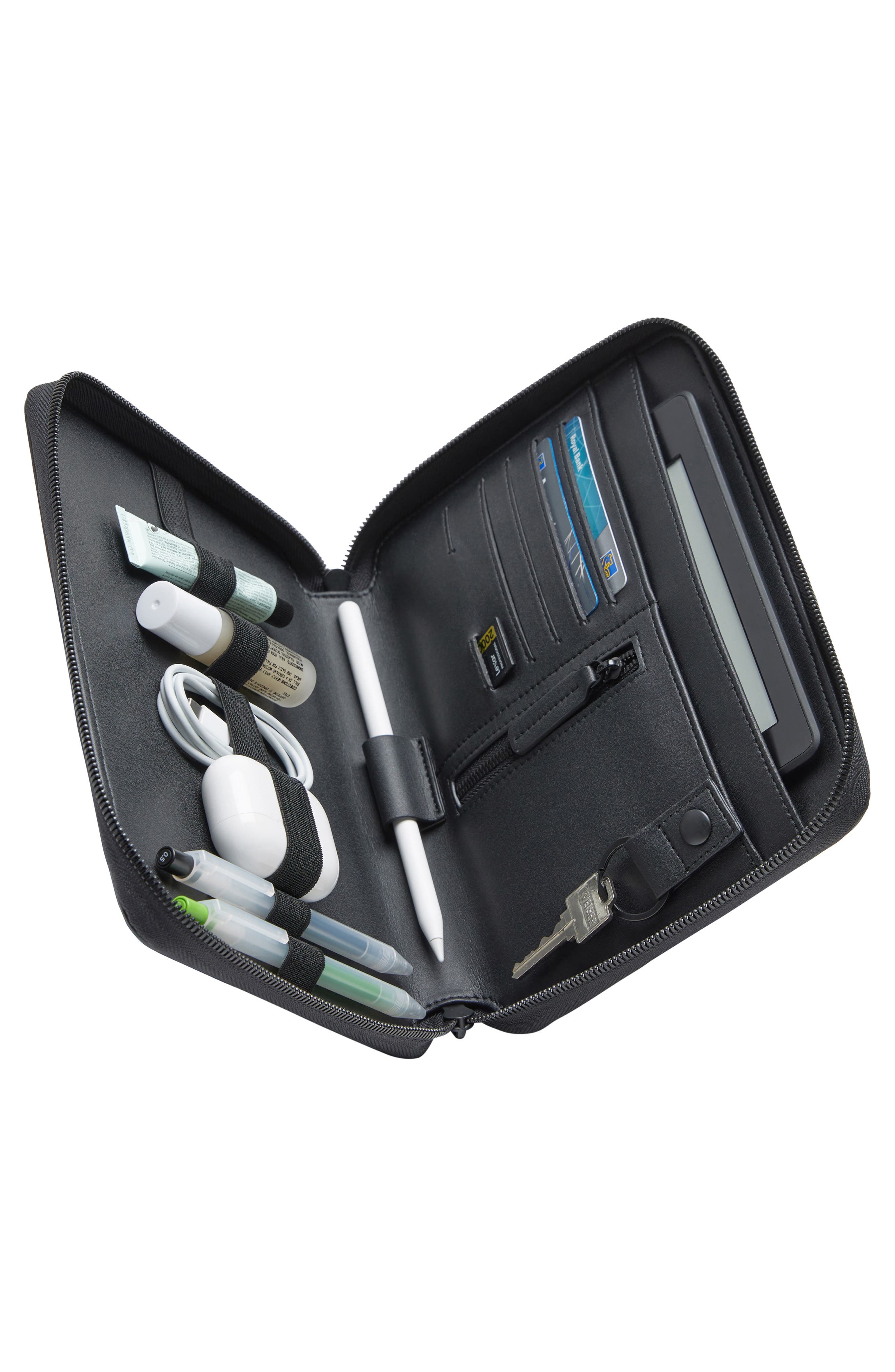 Monos Metro Zip Folio, Alternate, color, Carbon Black