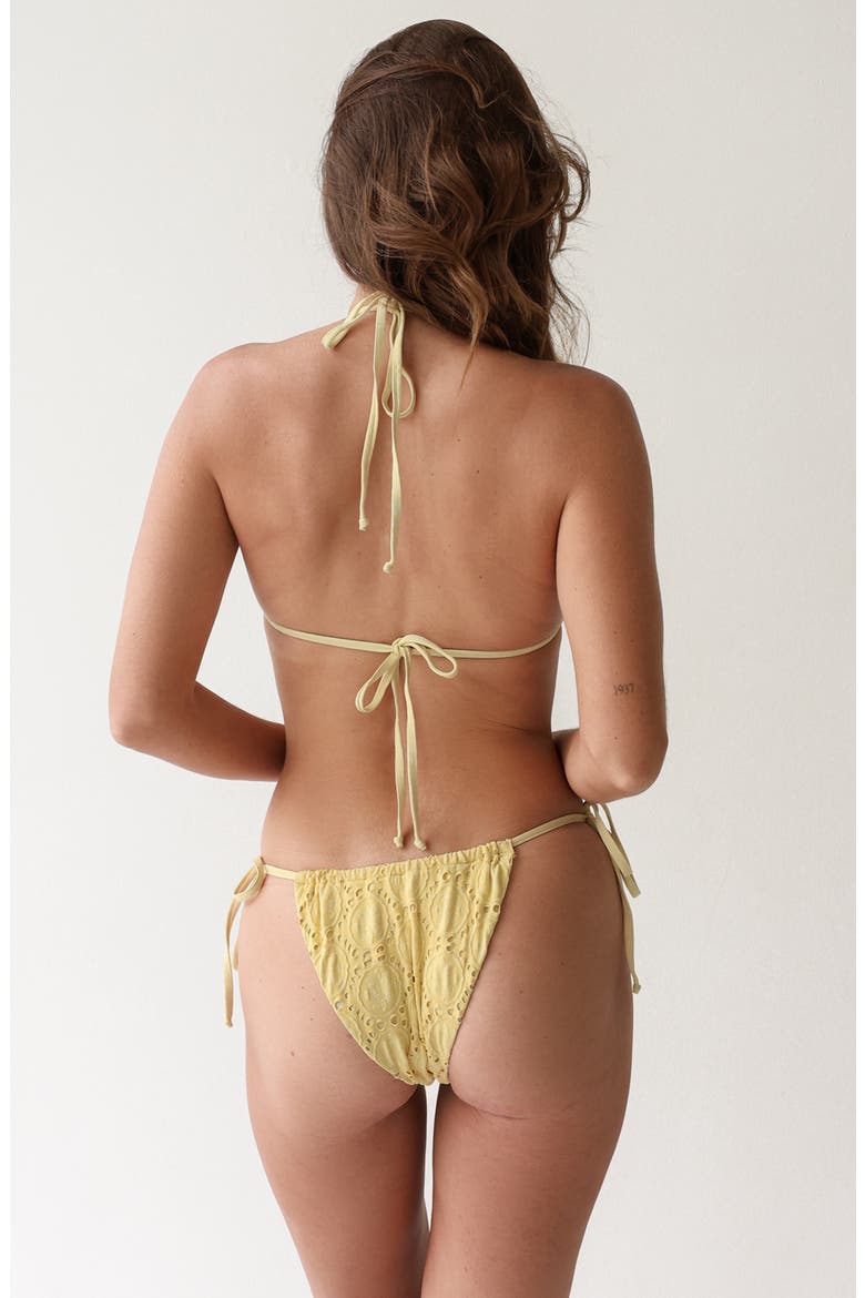 Atlas Cheeky Bikini Bottom, Alternate, color, Lemon