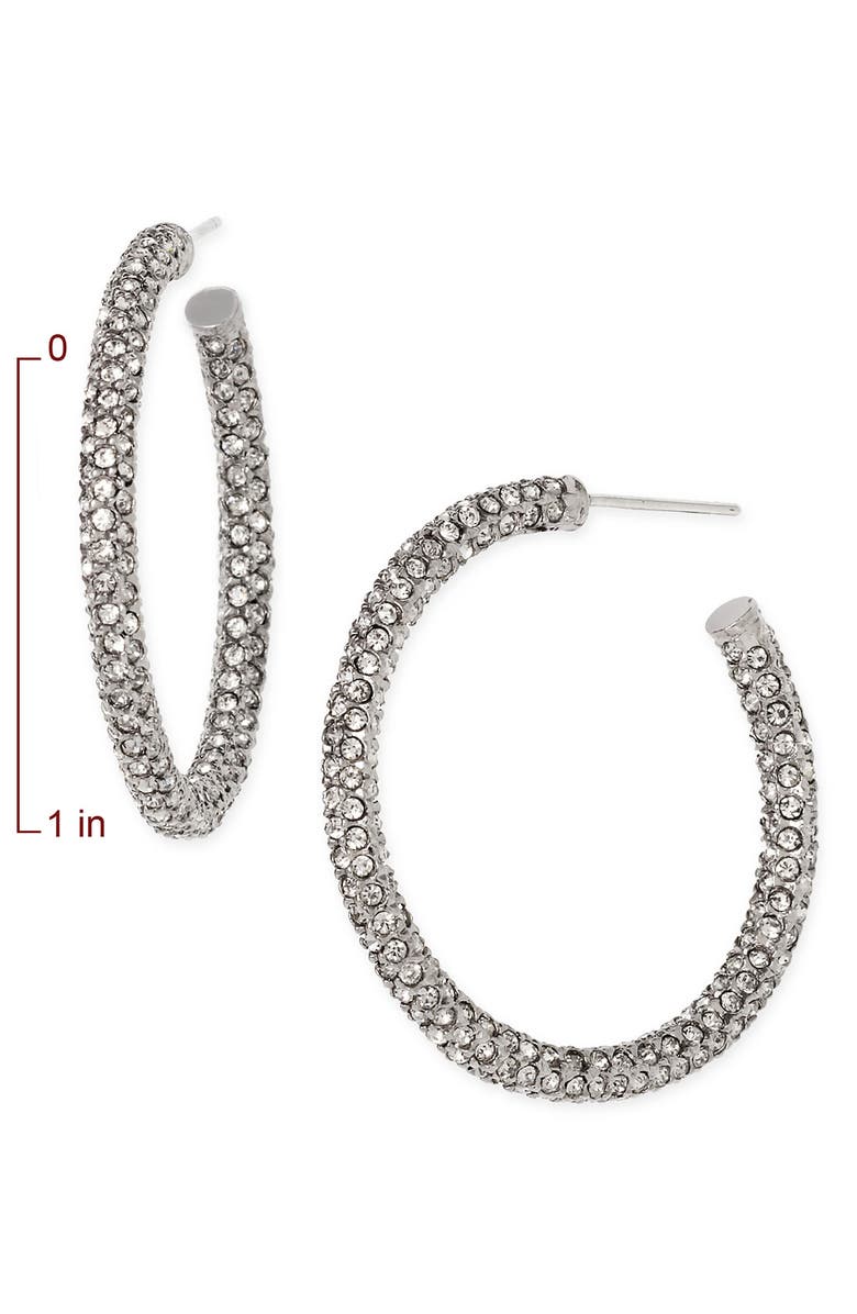 Nadri Medium Pavé Hoop Earrings, Alternate, color, 