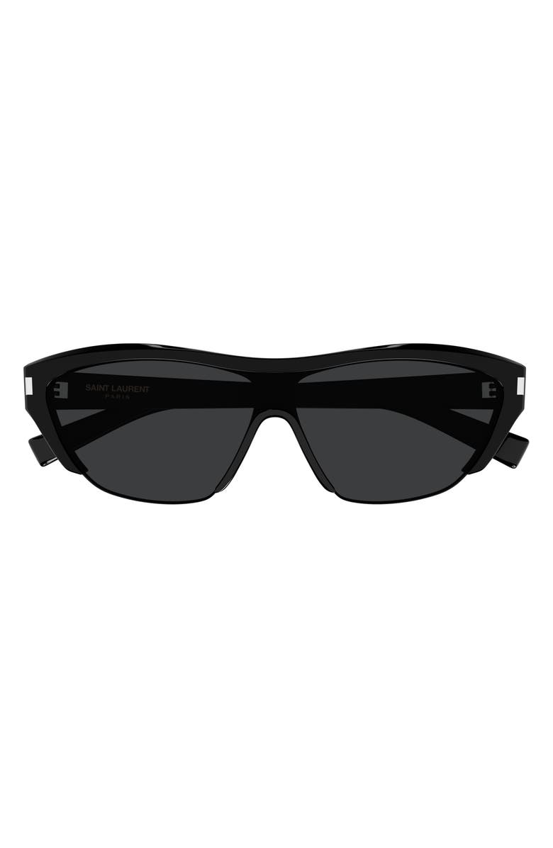 Saint Laurent SL 704 99mm Semi Rimless Mask Sunglasses, Main, color, 