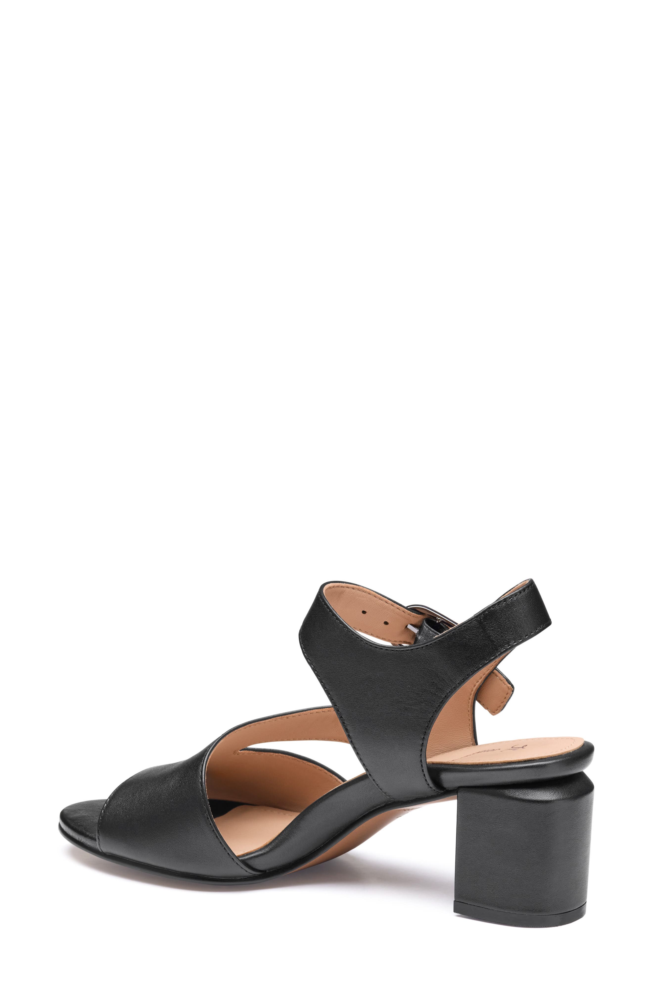 Johnston & Murphy Samantha Slingback Sandal, Alternate, color, Black Nappa Leather