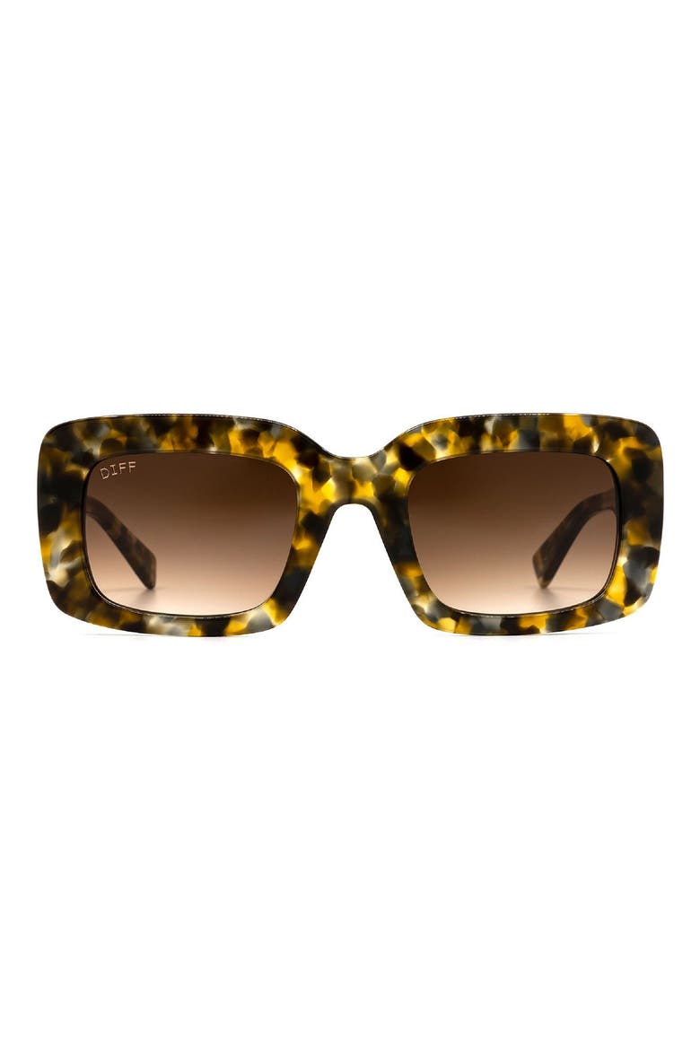 Sterling 50mm Rectangle Sunglasses, Main, color, SEA TURTLE TORTOISE/ BROWN
