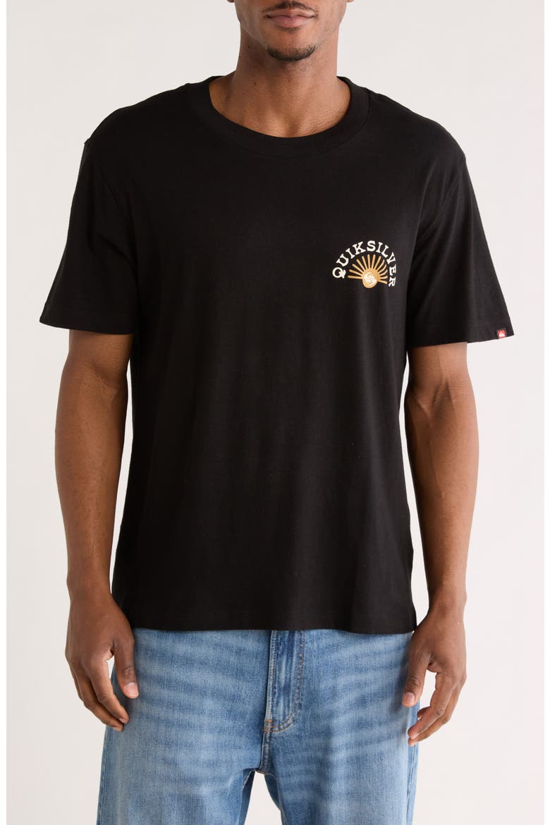 Quick Flow Graphic T-Shirt, Main, color, BLACK