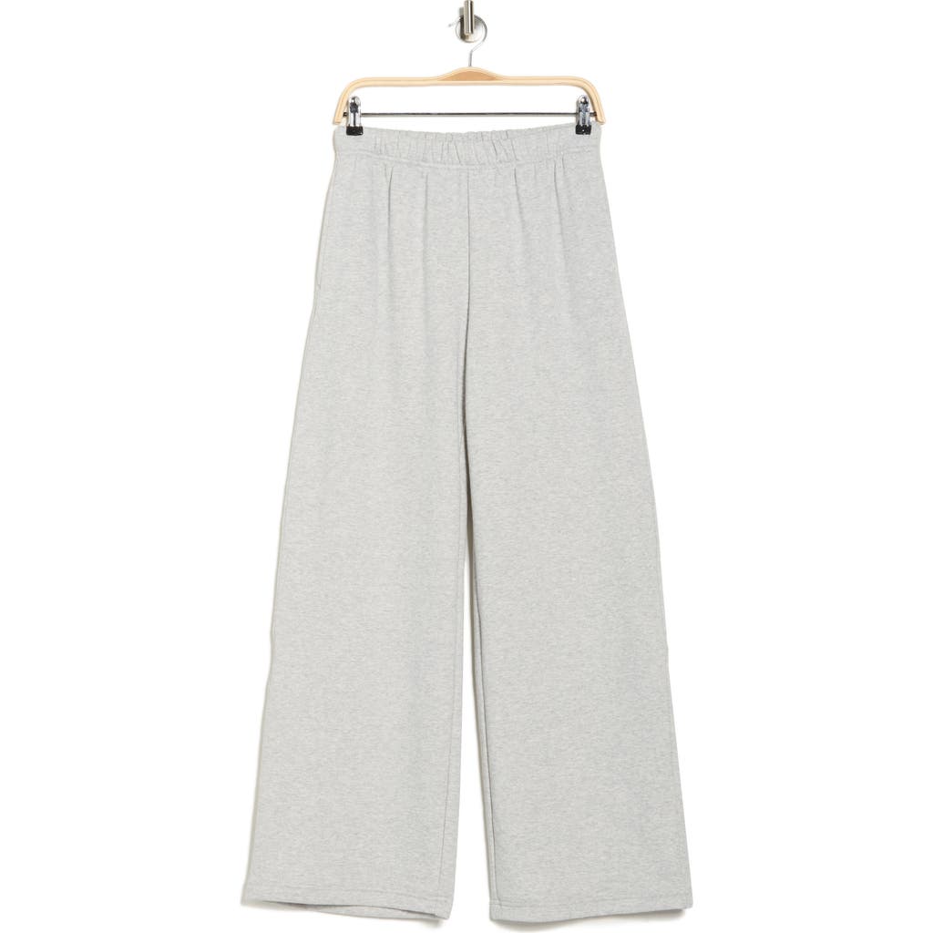 Good American Brushed Fleece Wide Leg Sweatpants