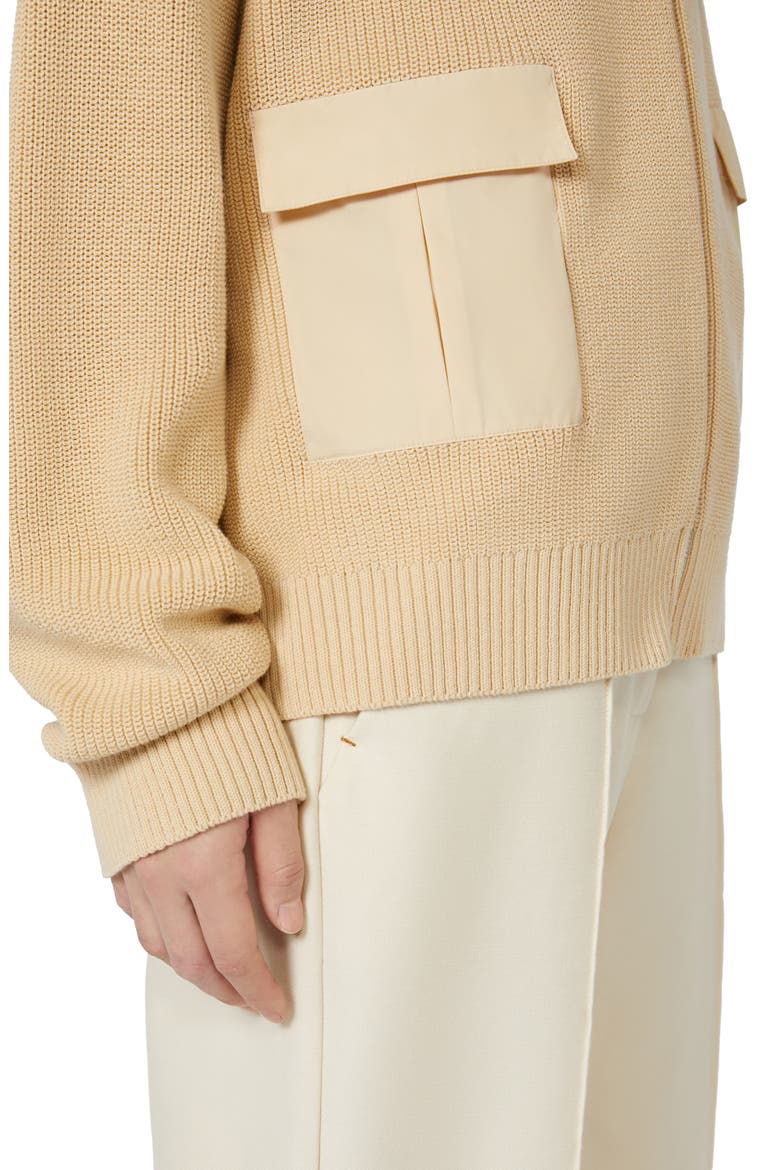 Libero Front Zip Cardigan, Alternate, color, IVORY