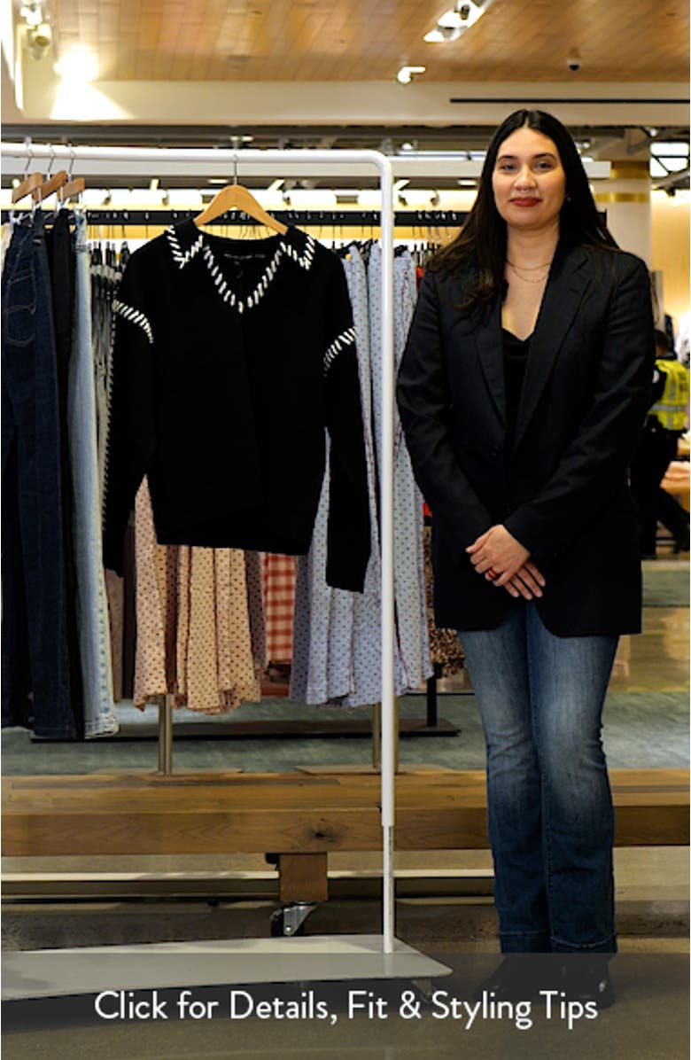 Contrasting Stitch Relaxed Fit Top, sales video thumbnail