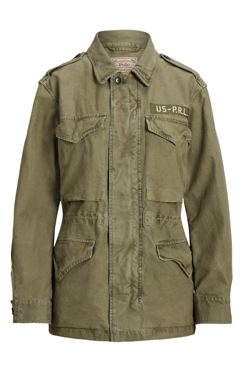 Polo Ralph Lauren Cotton Twill Military Jacket, Alternate, color, 