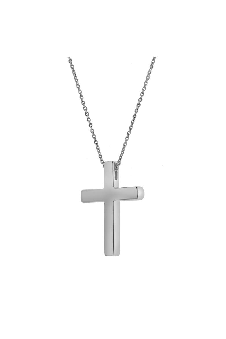 Kalyra Sterling Silver 0.01 Ct Diamond Cross Pendant, Alternate, color, 925 Sterling Silver