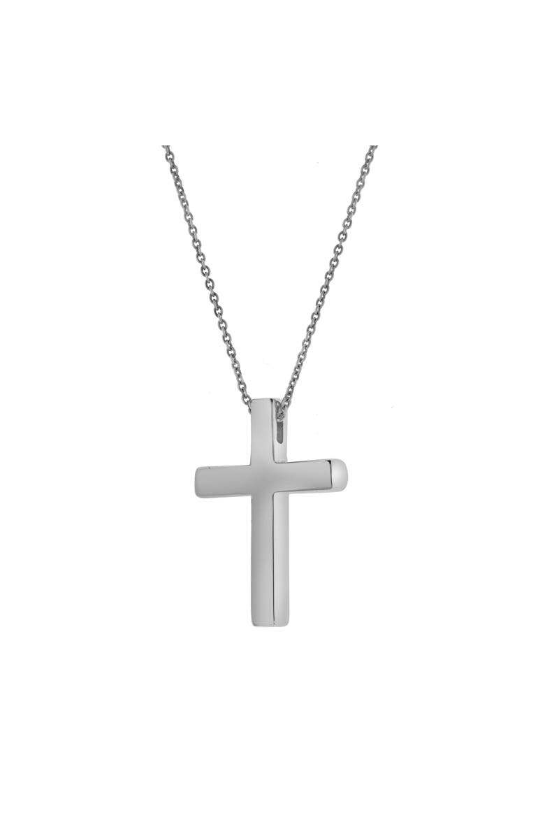 LuvMyJewelry Kalyra Sterling Silver 0.01 Ct Diamond Cross Pendant, Alternate, color, 925 Sterling Silver