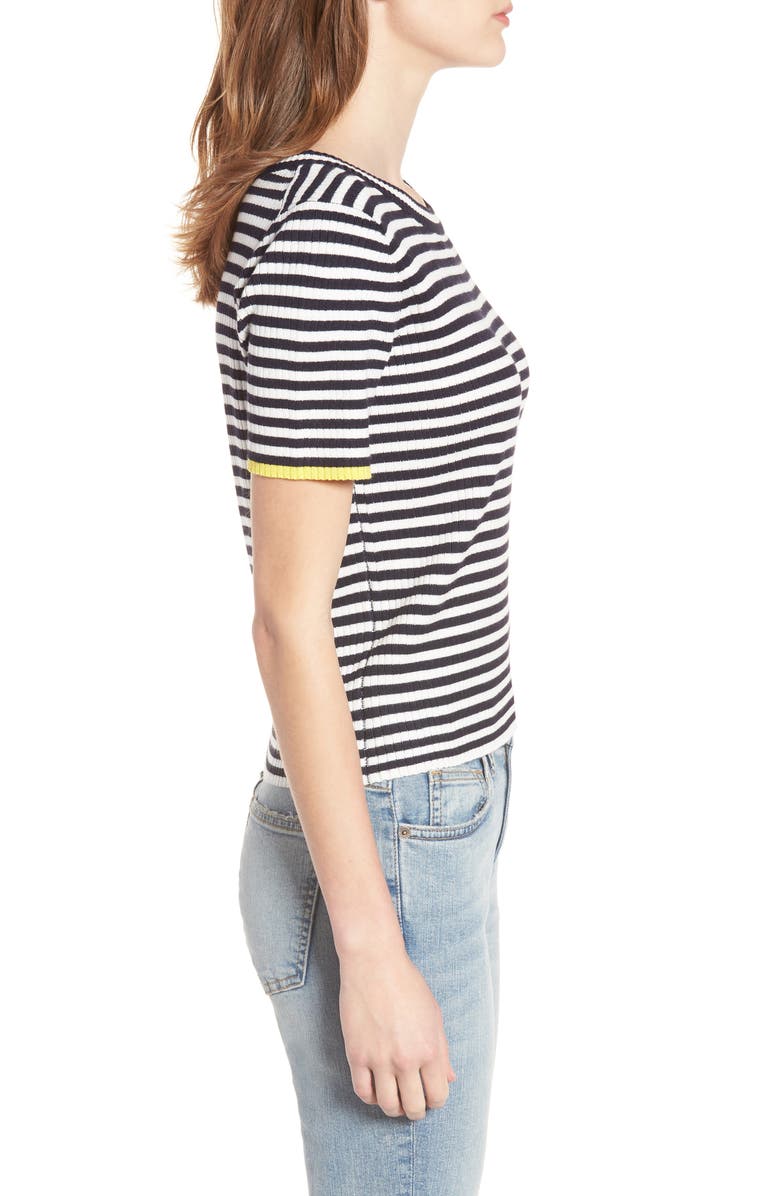 Cotton Emporium Stripe Knit Pullover, Alternate, color,