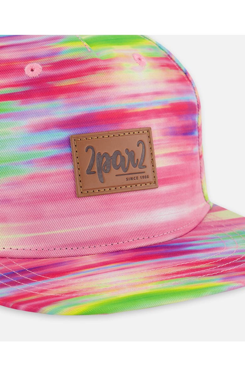 Deux par Deux Girl's Printed Cap Multicolored, Alternate, color,
